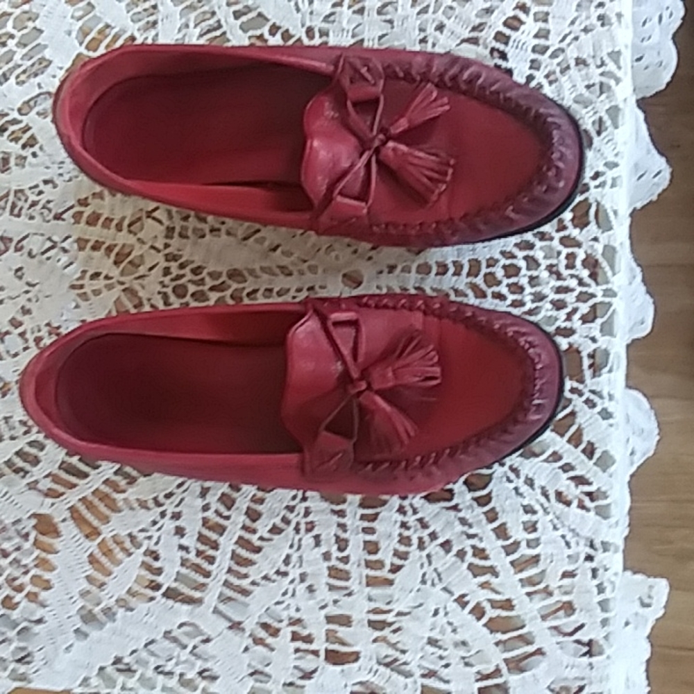 Red moccasins from Cole Haan size 7 1/2 narrow